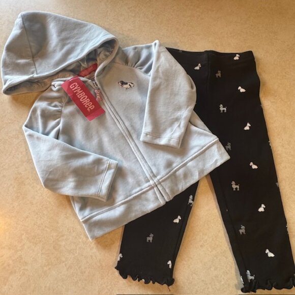 Vintage NWT Gymboree Puppy Leggings Jacket Outfit 18-24 mos - Picture 3 of 8